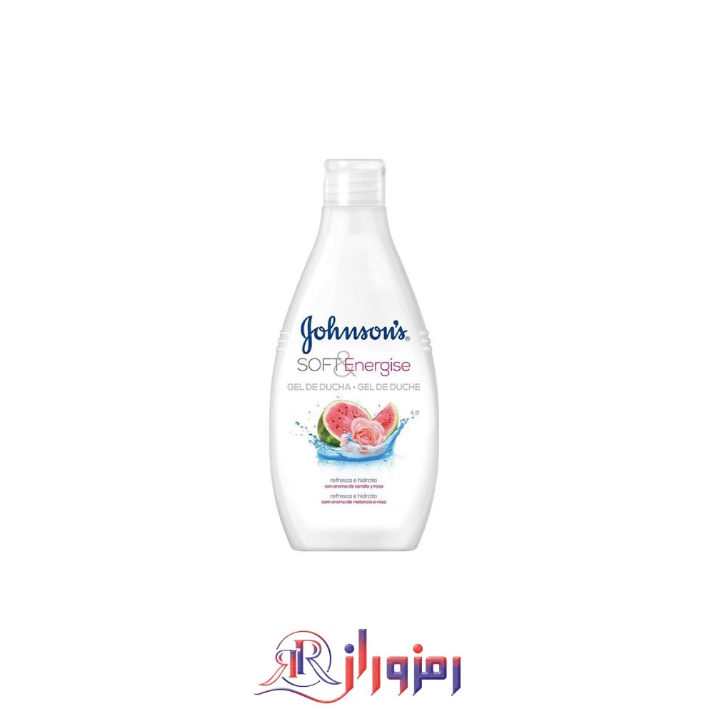 Johnson shampoo،شامپو بدن جانسون رایحه هندوانه و گل رز حجم 750 میل